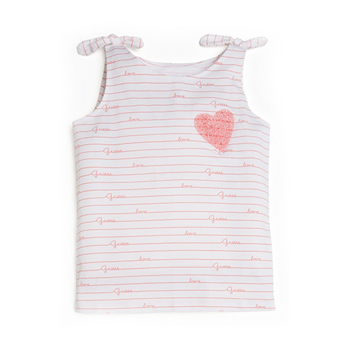 Топ Guess Kids White Red Combo