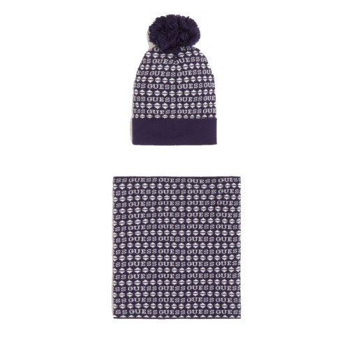 Комплект шапка і снуд Guess Blue Combo G Logo