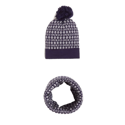 Комплект шапка і снуд Guess Blue Combo G Logo
