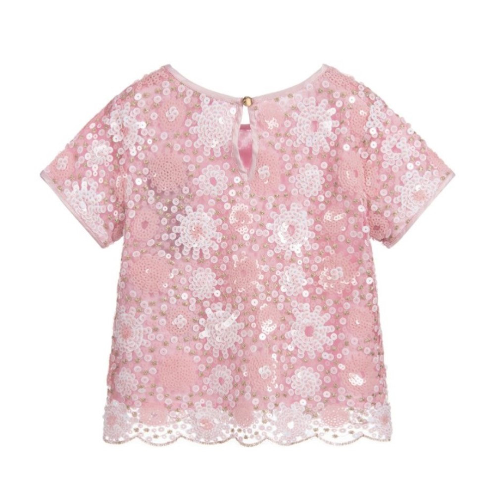 Блуза Guess Kids Pink/White