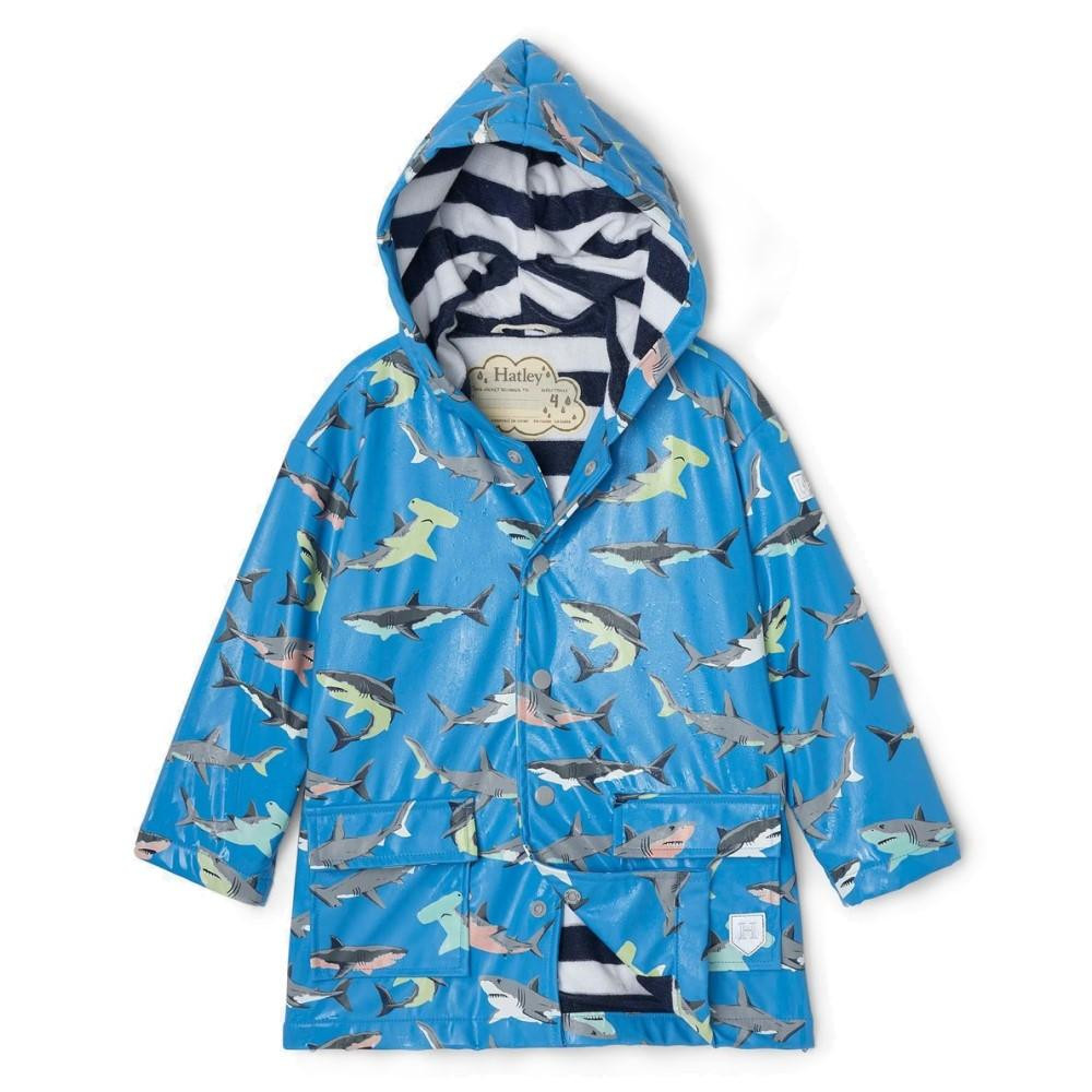 Плащ дитячий Hatley Deep-Sea Sharks Colour Changing