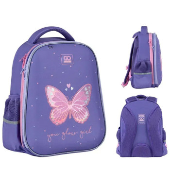 Рюкзак шкільний напівкаркасний GoPack Education Glowing