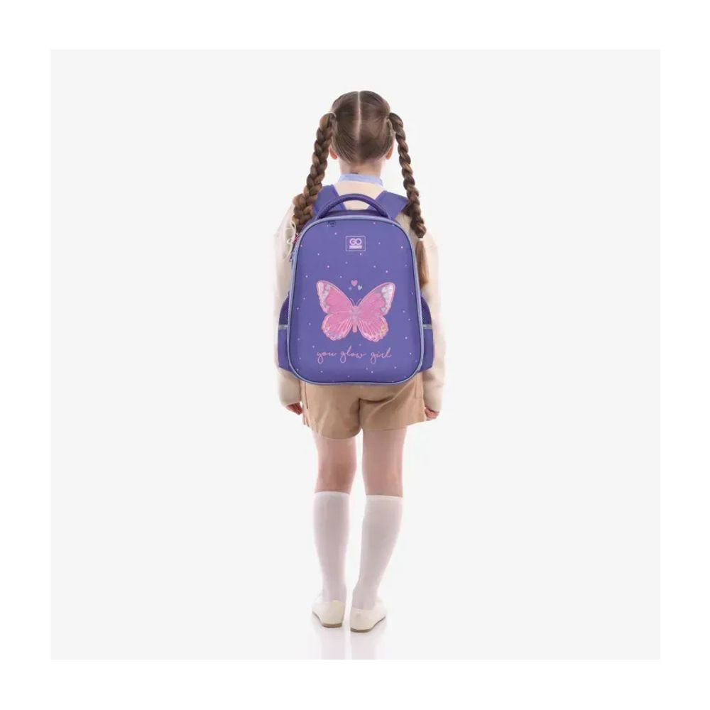 Рюкзак шкільний напівкаркасний GoPack Education Glowing