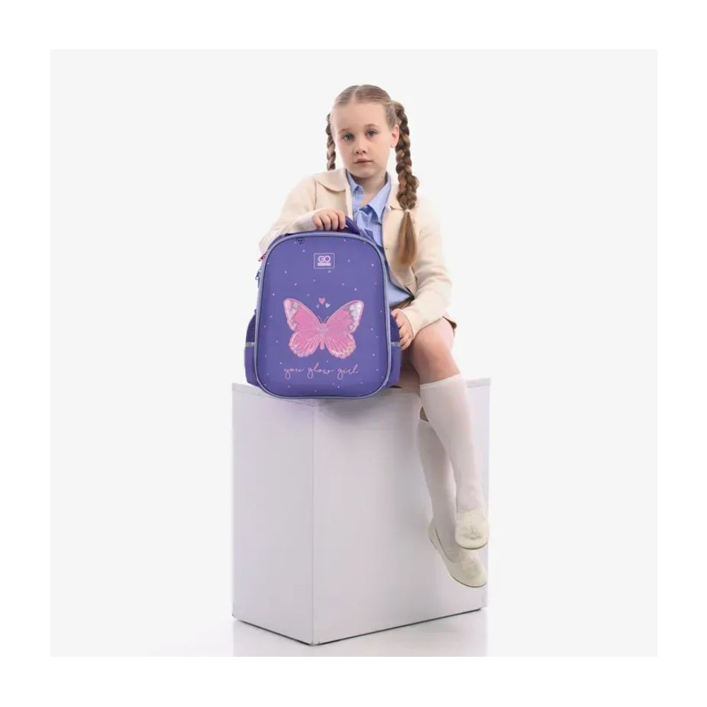 Рюкзак шкільний напівкаркасний GoPack Education Glowing