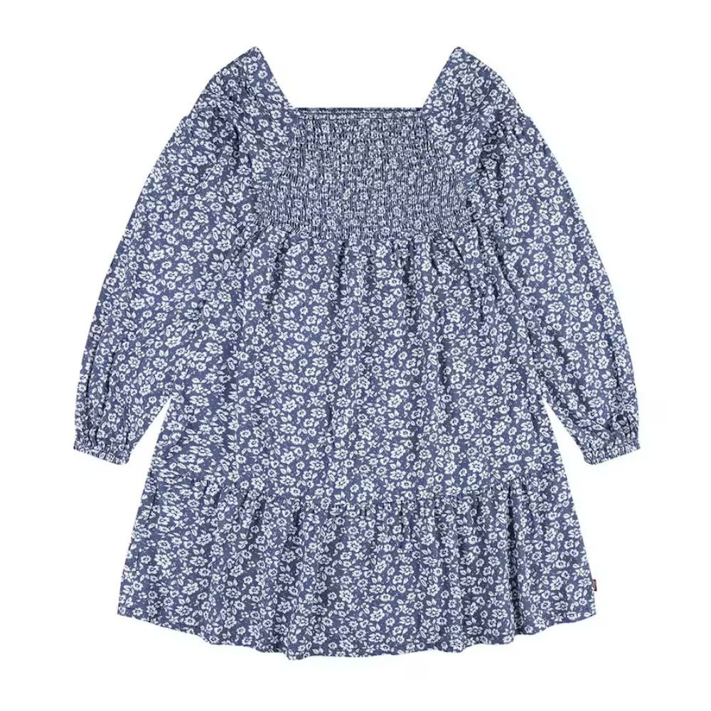 Платье Levi's LONG SLV SMOCKED TOP DRESS
