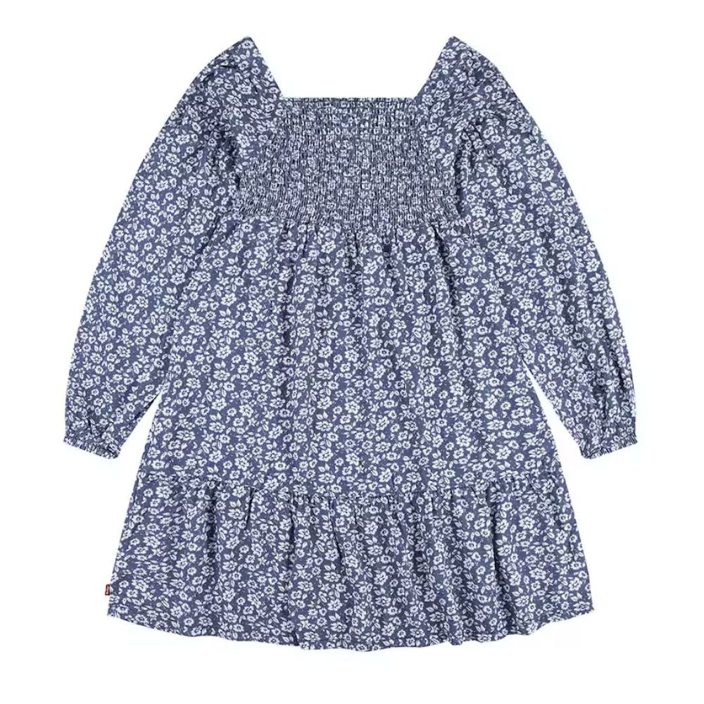 Платье Levi's LONG SLV SMOCKED TOP DRESS