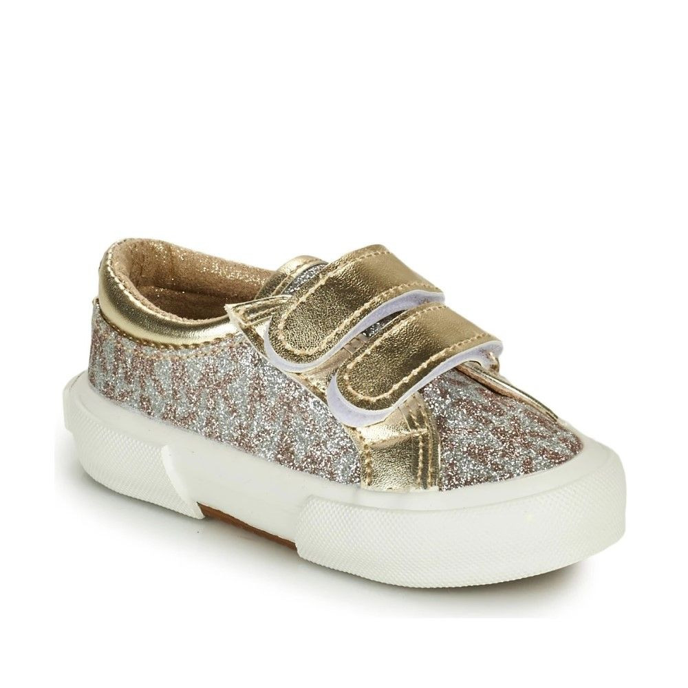 Кроссовки Michael Kors Ima Tinsel Ez-Gold Monogram Glitter