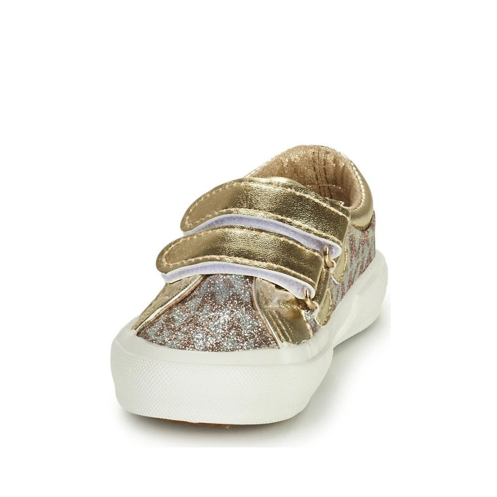 Кроссовки Michael Kors Ima Tinsel Ez-Gold Monogram Glitter