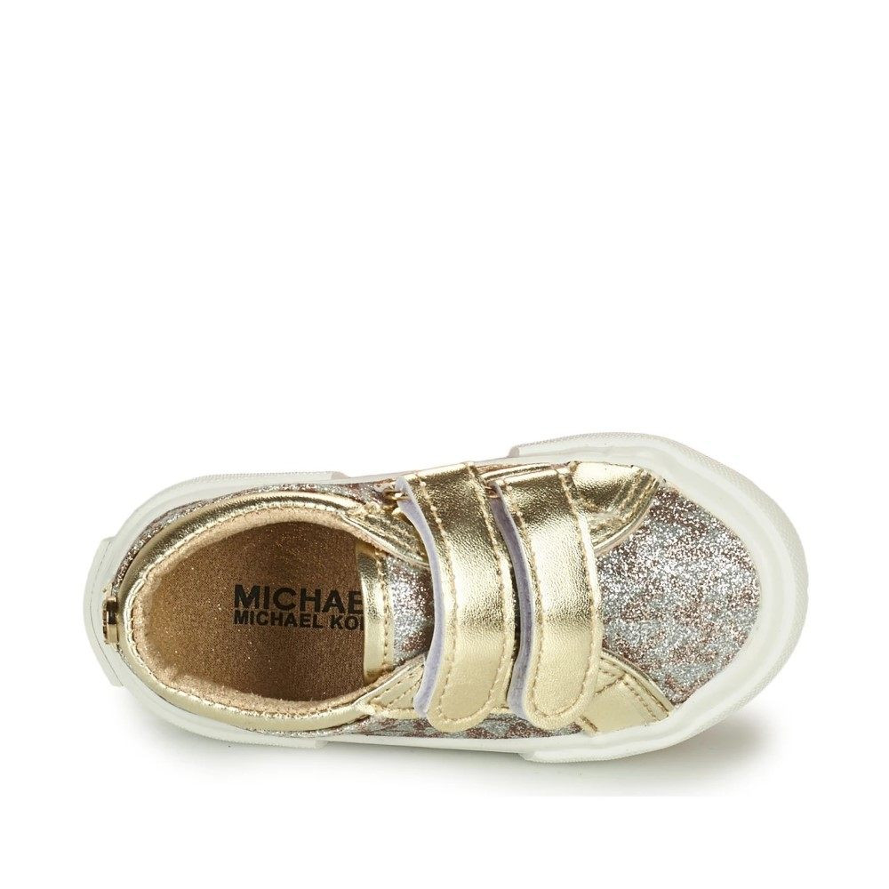 Кроссовки Michael Kors Ima Tinsel Ez-Gold Monogram Glitter