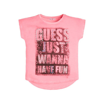 Футболка Guess Kids Pop Pink