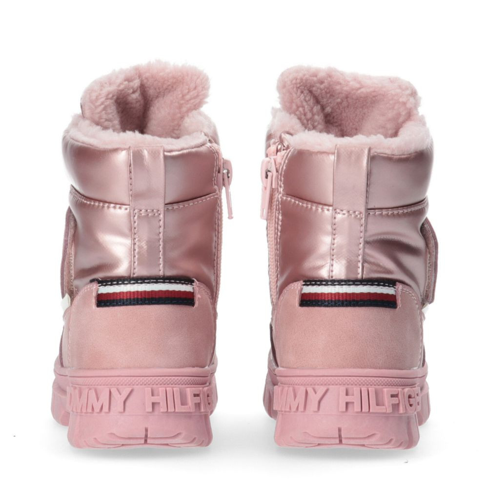 Ботинки зимние Tommy Hilfiger WATERPROOF TRONCHETTO VELCRO ROSA