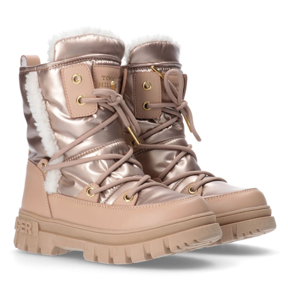 Черевики зимові Tommy Hilfiger WATERPROOF TRONCHETTO BRONZO